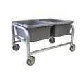 Prairie View Industries Prairie View LUGDB2 2 Lug Aluminum Carts; 20 x 24.5 x 33 in. LUGDB2